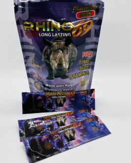 Rhino..,69.,. Honey,,. BlueBerry Flavor 12 Count For Men