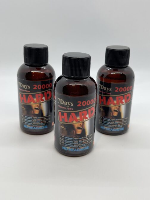 Hard 20000 Male Sexual Enhancement 2oz Liquid Shot Bottle 3 Pack Deal!