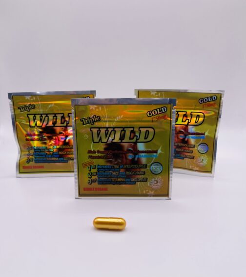 Wild Gold 1750mg Triple Maximum Male Enhancement Pill 3 PILL PACK