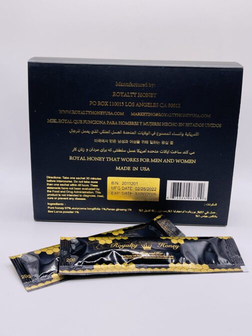 20 Grams “..Royalty..” Honey – 12 Sachets For Him And Her - Image 2