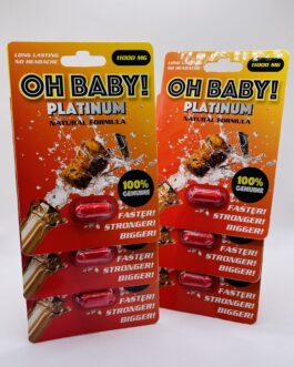 Oh .Baby “.Platinum.” 11000 Male Sex Enhancement 6 Pack Deal