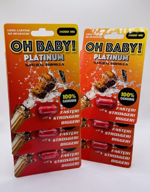 Oh .Baby “.Platinum.” 11000 Male Sex Enhancement 6 Pack Deal