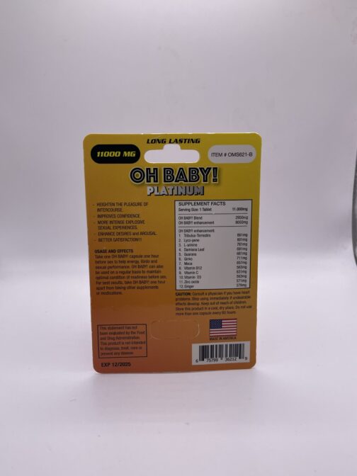 Oh .Baby “.Platinum.” 11000 Male Sex Enhancement 6 Pack Deal - Image 3